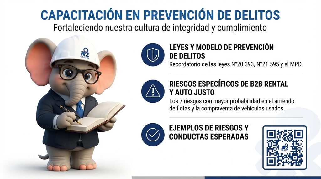 Colaboradores de B2B Rental y AutoJusto participan en focus group para fortalecer el modelo de prevención de delitos
